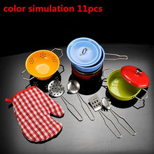 Load image into Gallery viewer, 40pcs Stainless Steel Kids House Kitchen Toy Cooking Cookware Children Pretend Play Kitchen Playset - Silver Toys For Children