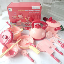 Load image into Gallery viewer, Children's Simulation Kitchen Prop Toys Puzzle Simulation Play House Girl Simulation Cooking Utensils Set