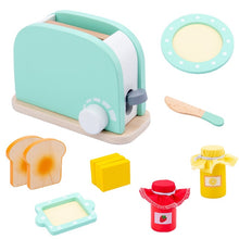Load image into Gallery viewer, New Kids Wooden Pretend Play Sets Simulation Toasters Bread Maker Coffee Machine Blender Baking Kit Game Mixer Kitchen Role Toys
