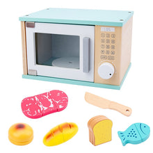 Load image into Gallery viewer, New Kids Wooden Pretend Play Sets Simulation Toasters Bread Maker Coffee Machine Blender Baking Kit Game Mixer Kitchen Role Toys
