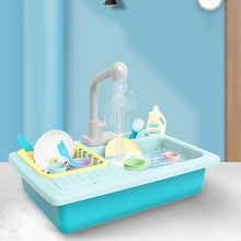 Load image into Gallery viewer, Color Changing Kitchen Sink Toys Heat Sensitive Thermochromic Dishwash Children&#39;s Kitchen Toy Pretend Play House Toys for Girls

