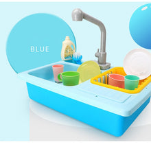 Load image into Gallery viewer, Color Changing Kitchen Sink Toys Heat Sensitive Thermochromic Dishwash Children&#39;s Kitchen Toy Pretend Play House Toys for Girls
