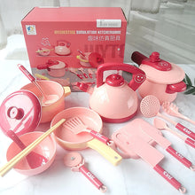 Load image into Gallery viewer, Children&#39;s Simulation Kitchen Prop Toys Puzzle Simulation Play House Girl Simulation Cooking Utensils Set
